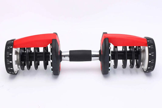 25kg Adjustable Dumbbell Set w/ Dial Base – Home Gym Quick Change